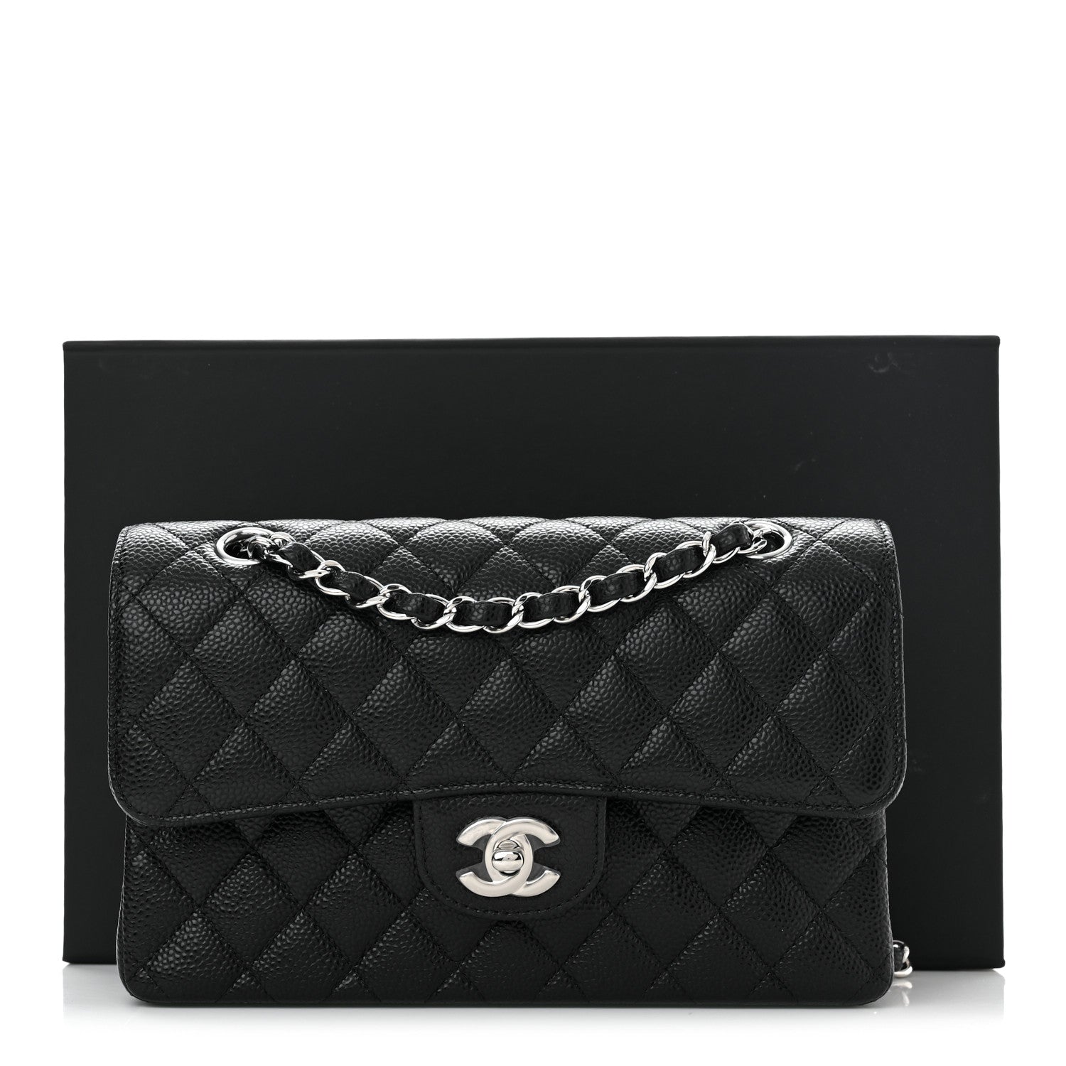 Chanel Caviar Quilted Small Double Flap Black 11 of 11