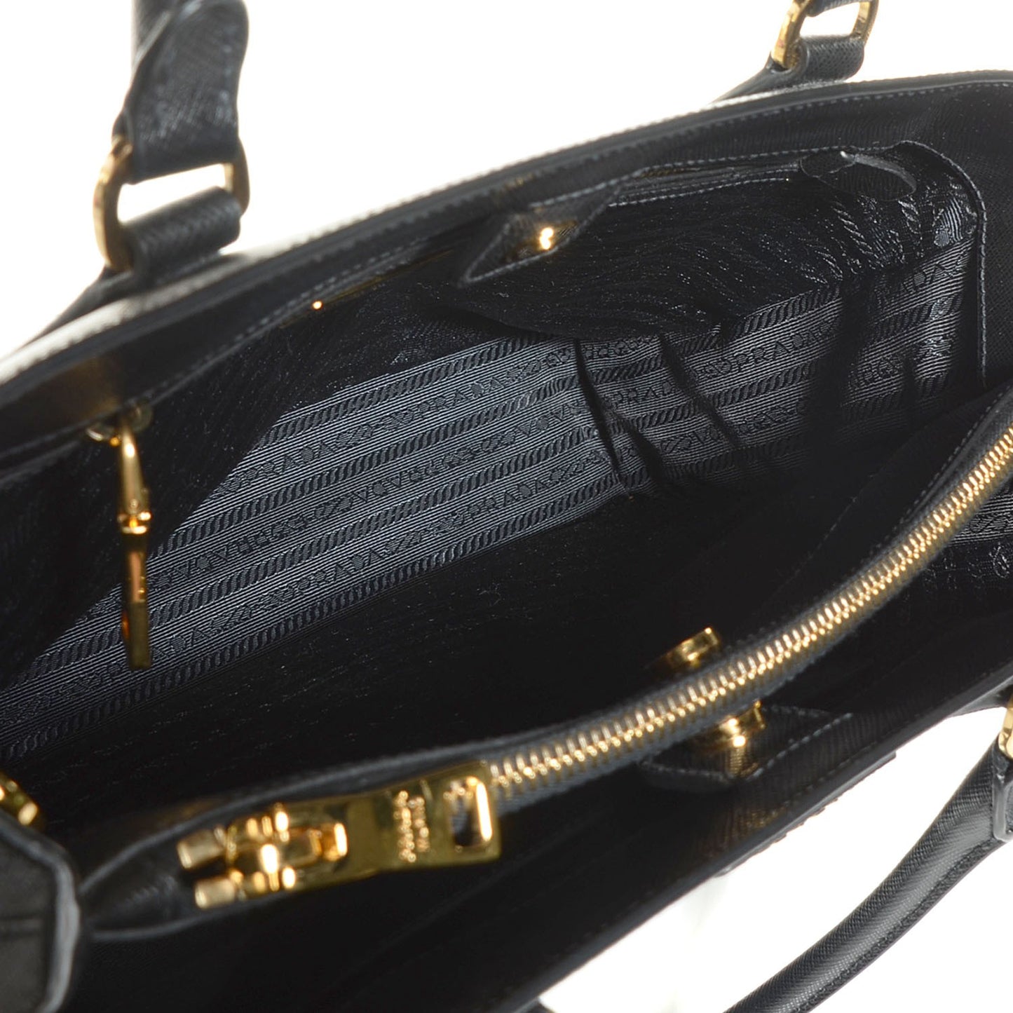 Saffiano Lux Medium Tote Nero Black