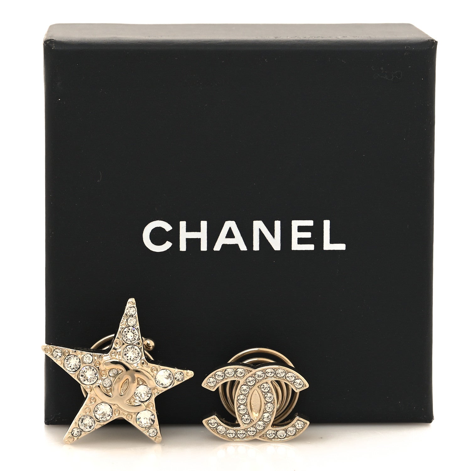 Chanel Crystal CC Star Hair Accessory Set Gold 4 of 4