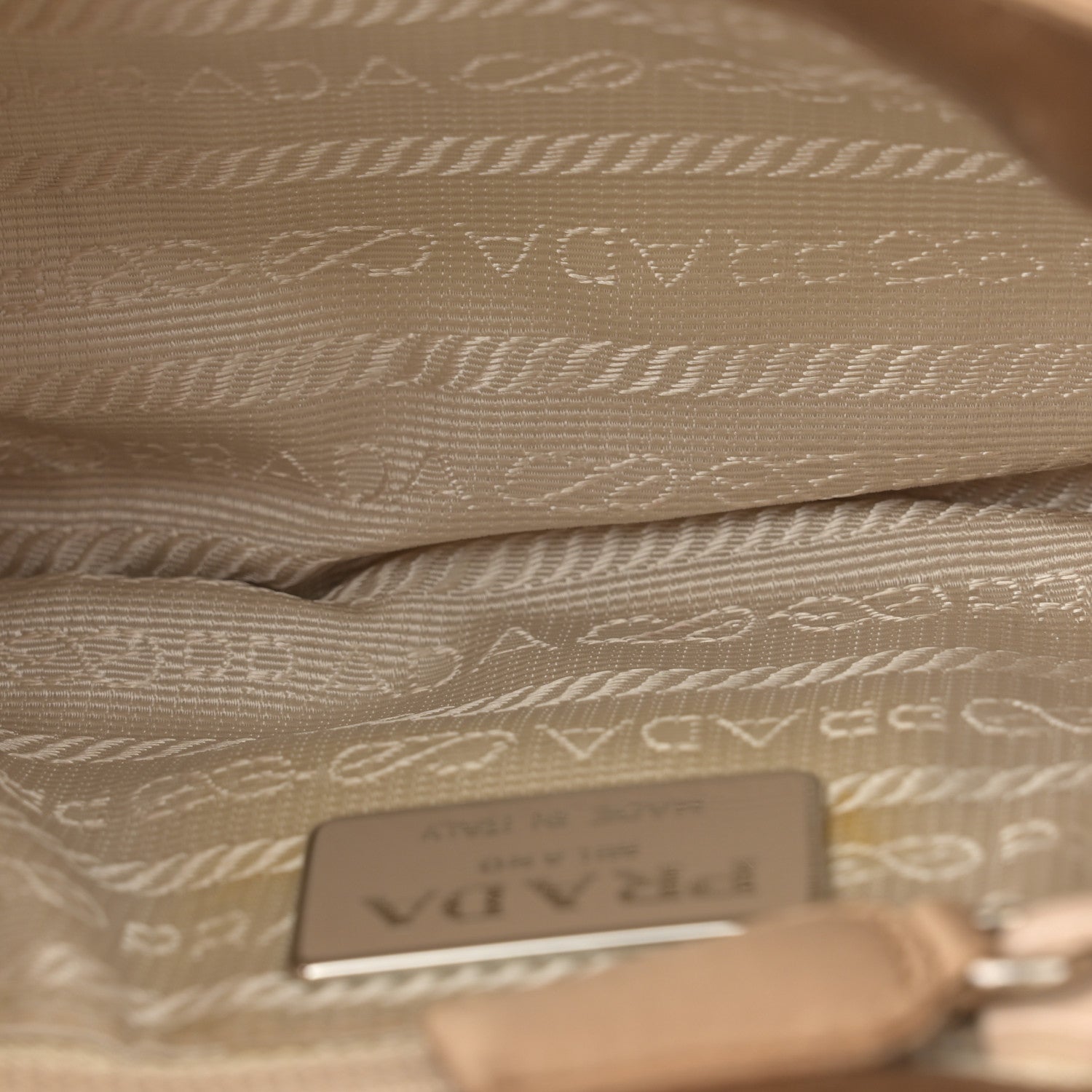 Prada Satin Strap Clutch Gold 6 of 13
