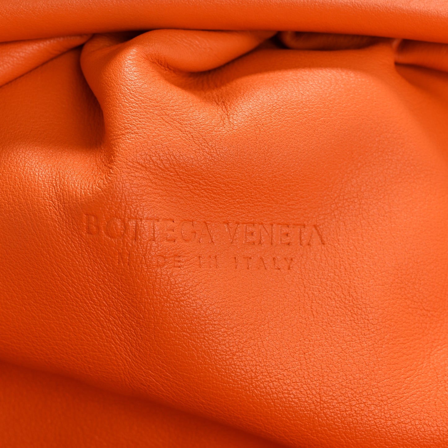 Smooth Butter Calf The Pouch Oversized Clutch Burnt Orange