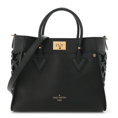 Louis Vuitton Calfskin Monogram Tufting On My Side Black 1 of 12