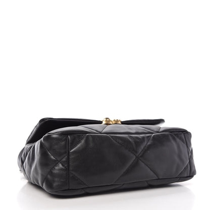 Chanel Goatskin Quilted Medium 19 Flap Black 4 of 11