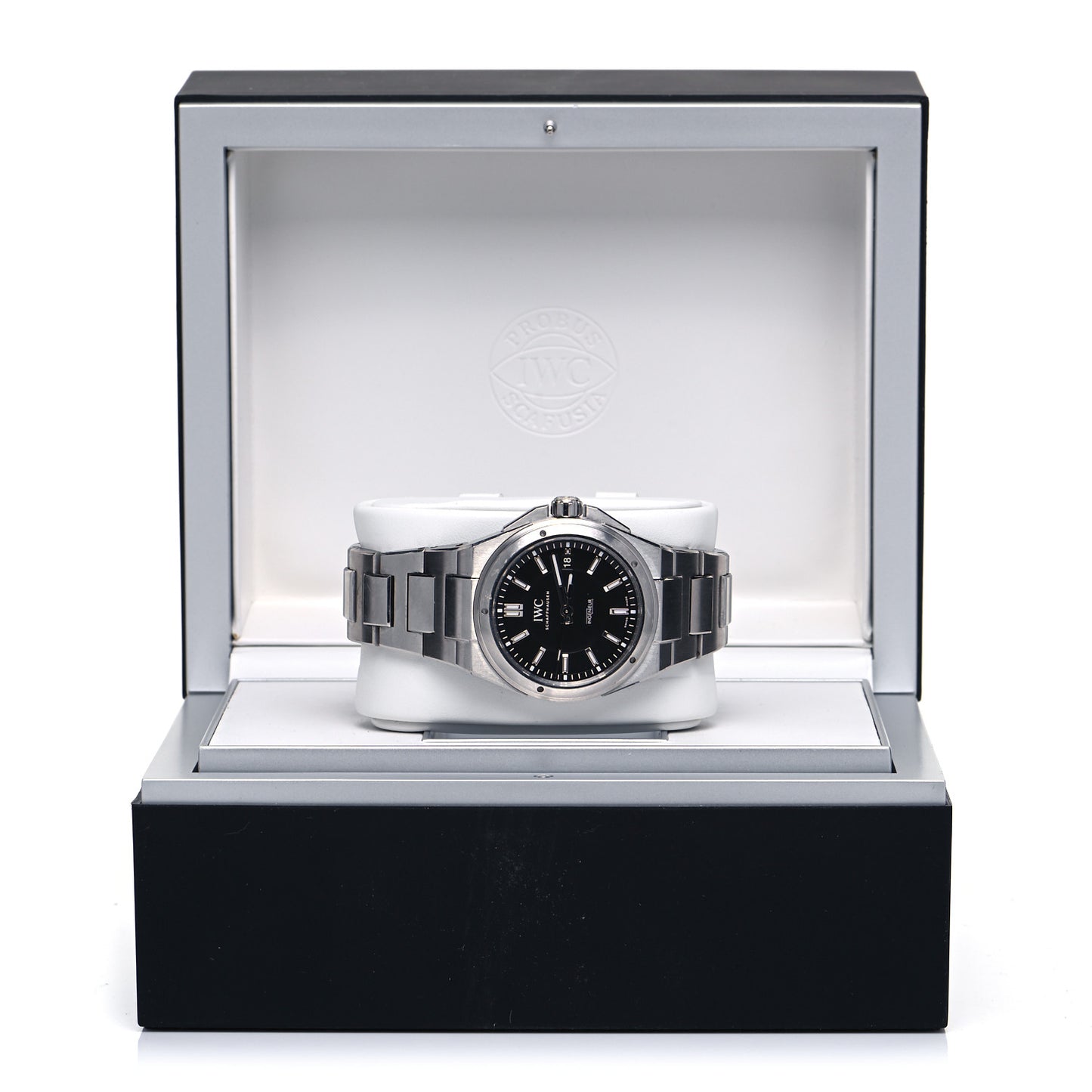 Stainless Steel 40mm Ingenieur Automatic Watch Black IW323902