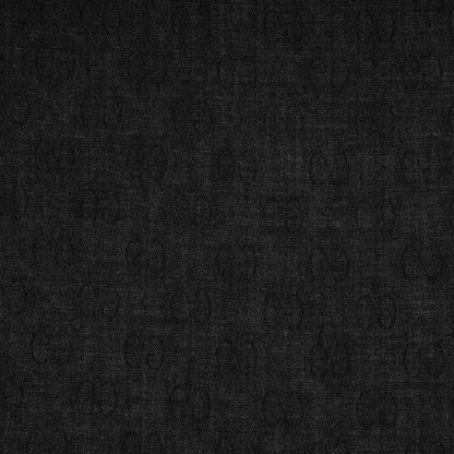 Gucci Wool Silk Diamante Woven Shawl Dark Grey 4 of 6