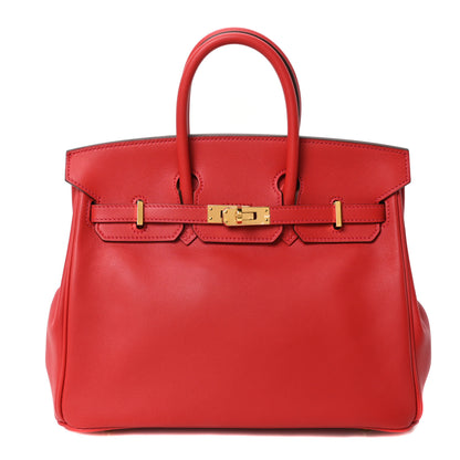 Hermes Swift Birkin 25 Vermillion 1 of 10