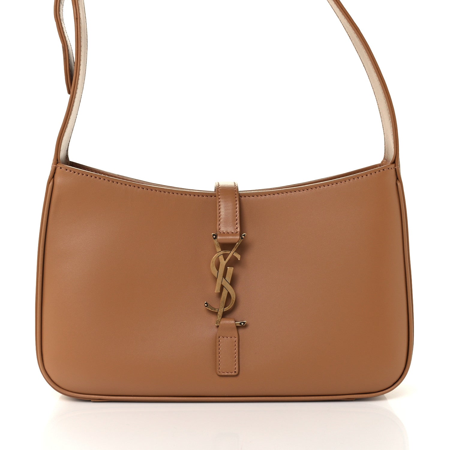 Saint Laurent Smooth Calfskin Le 5 A 7 Hobo Brown 8 of 10