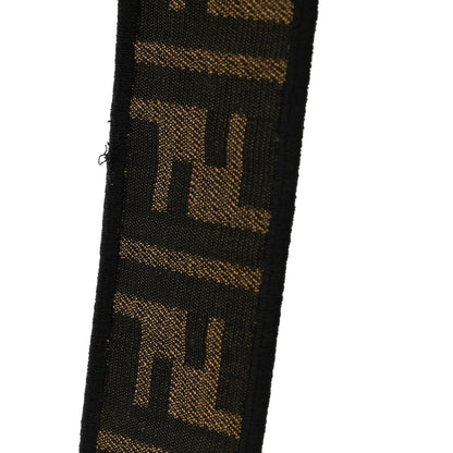 Fendi Fabric Jacquard FF 1974 Medium Baguette Tobacco Moro Black 12 of 12