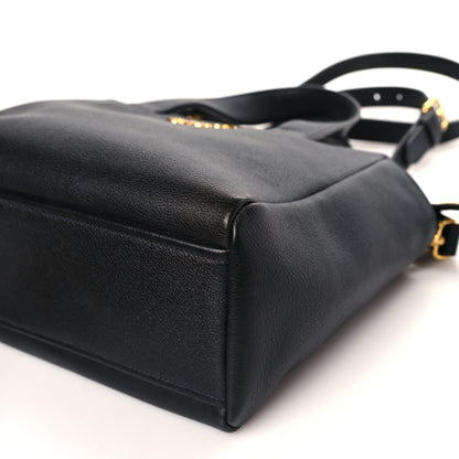 Prada Vitello Cervo Mini Satchel Black 9 of 9