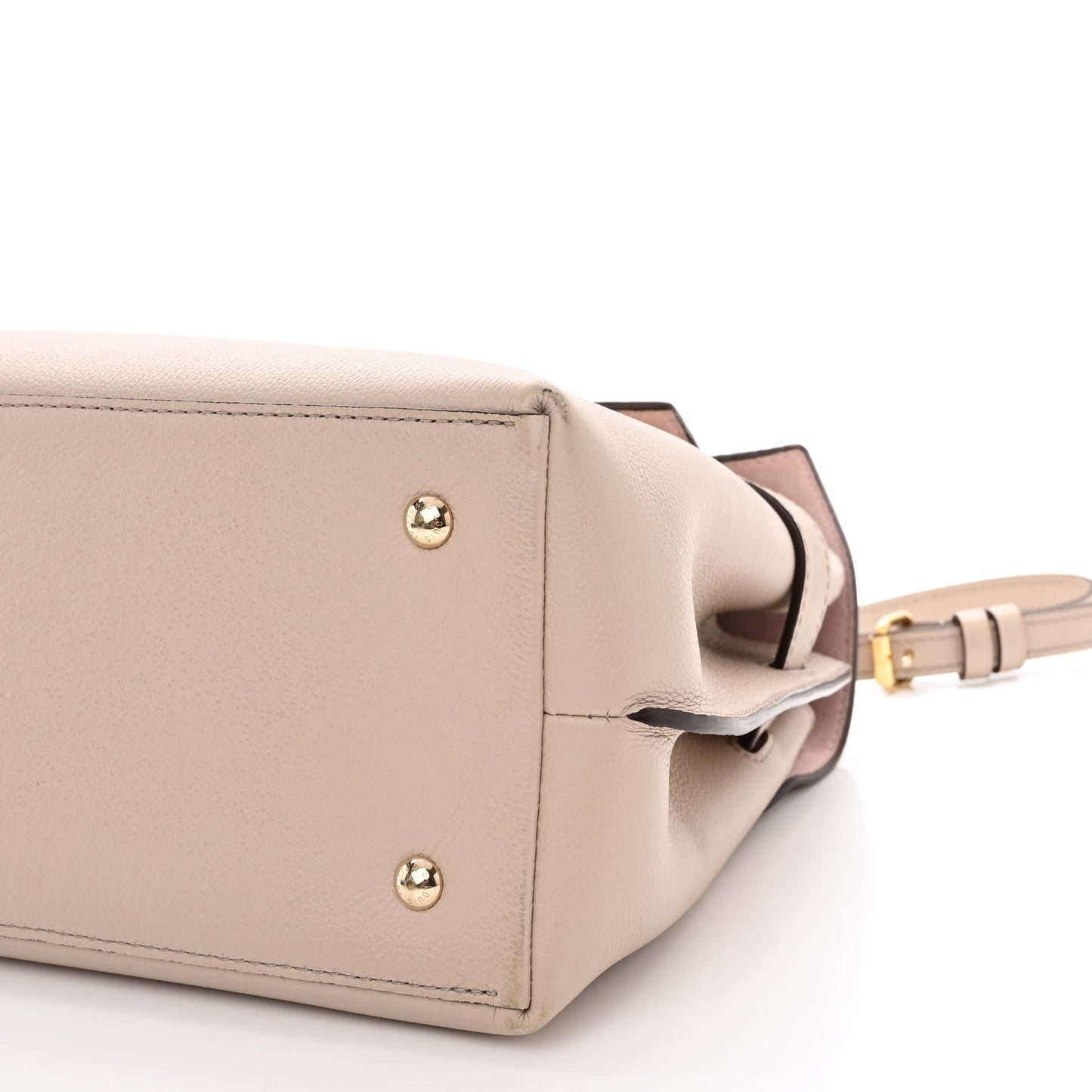 Soft Calfskin Lockme Ever MM Greige