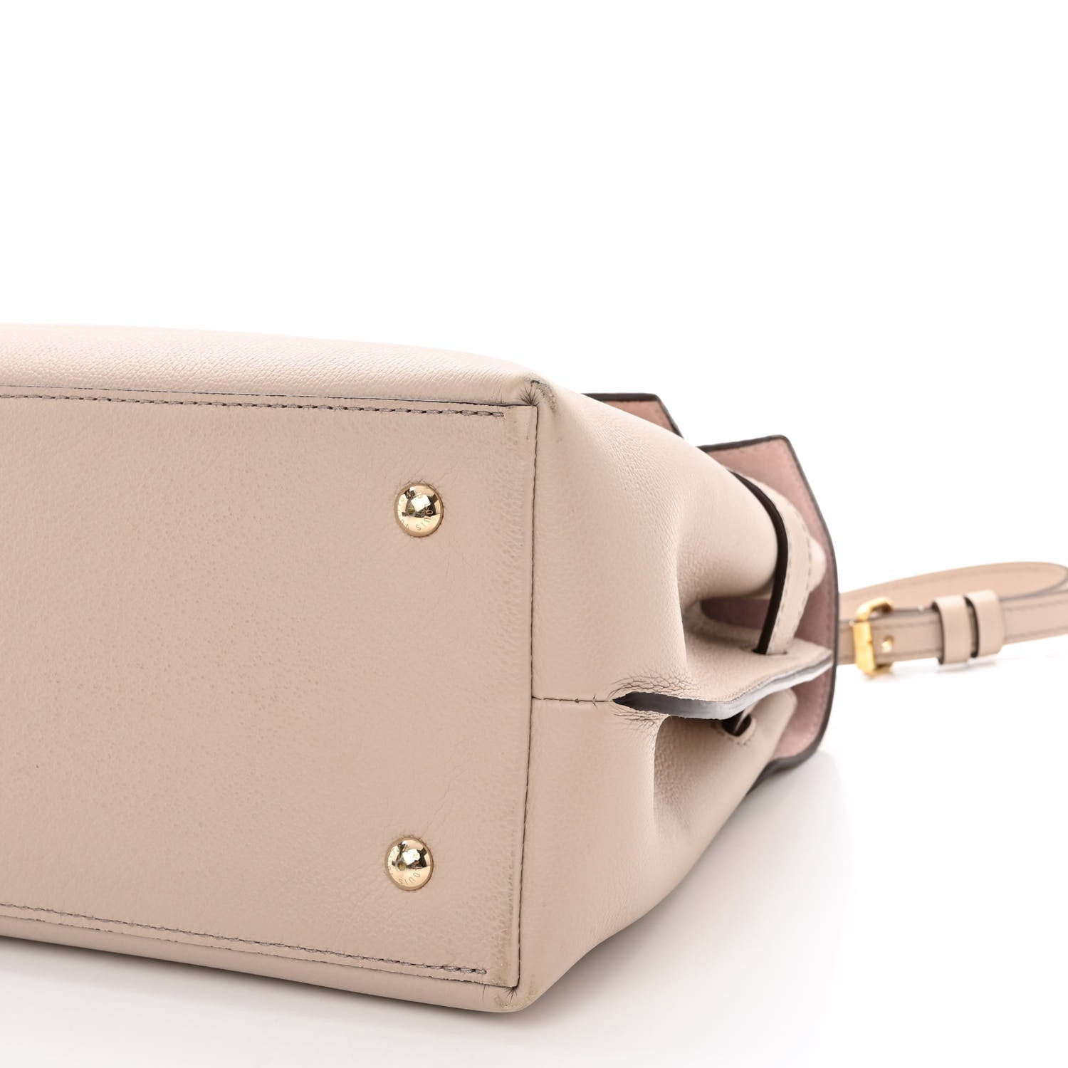 Louis Vuitton Soft Calfskin Lockme Ever MM Greige 9 of 11