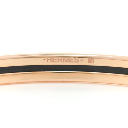 Hermes Enamel Printed Extra Narrow Bracelet 70 Pannacotta 4 of 5