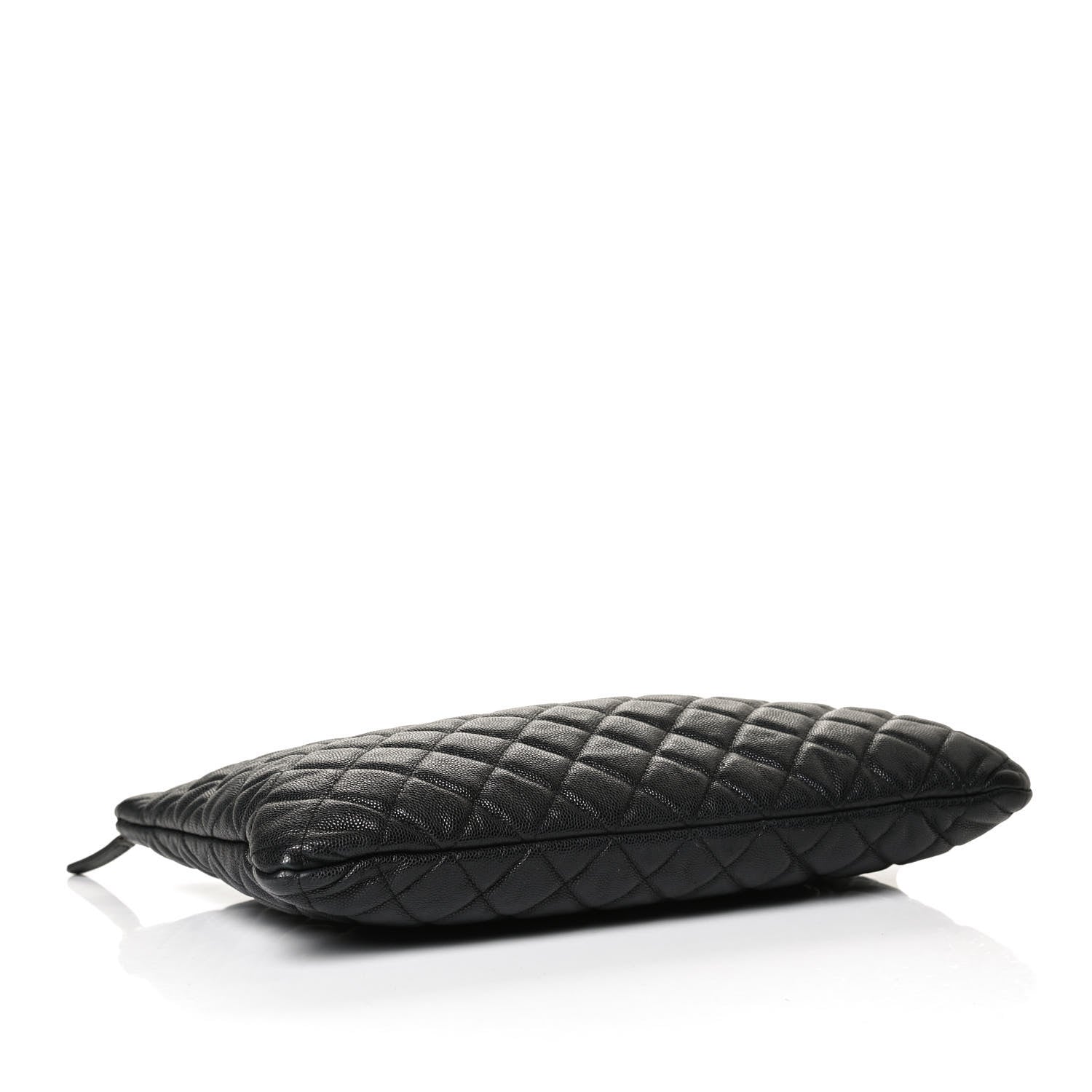 Chanel Caviar Quilted Large Cosmetic Case Black 5 of 14