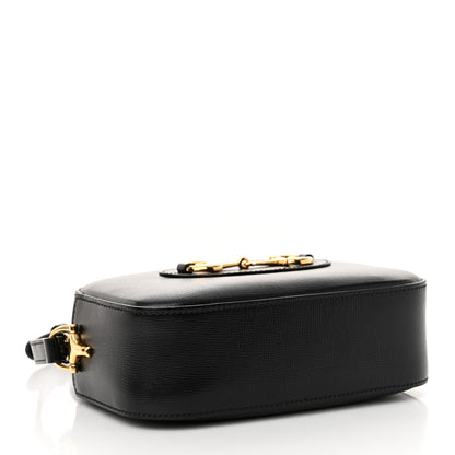 Gucci Calfskin Mini Horsebit 1955 Camera Shoulder Bag  Black 4 of 12