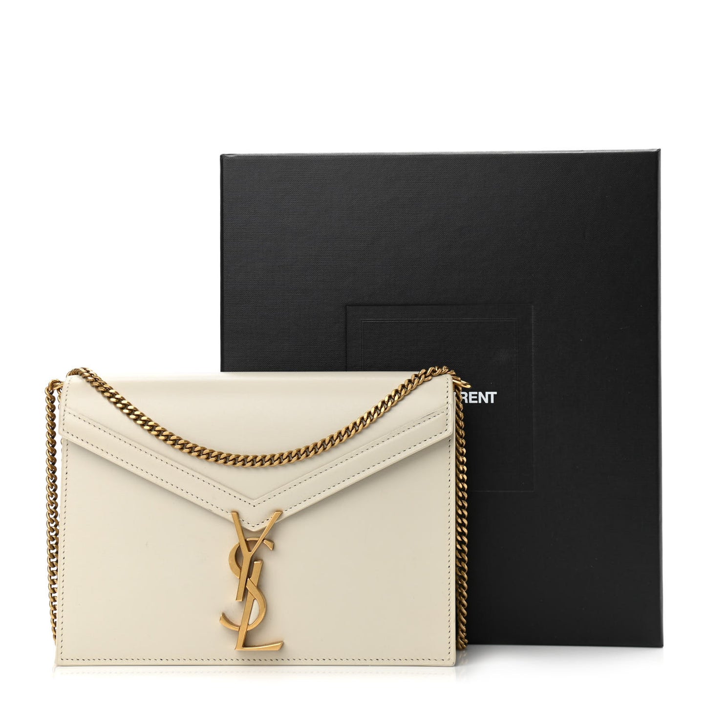 Calfskin Monogram Cassandra Clasp Bag Porcellana