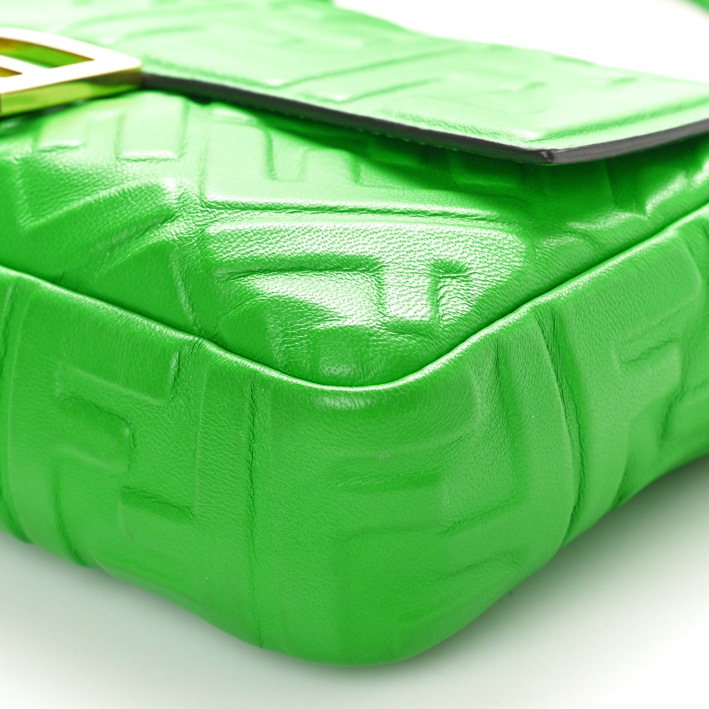 Nappa FF 1974 Embossed Baguette Tomatillo