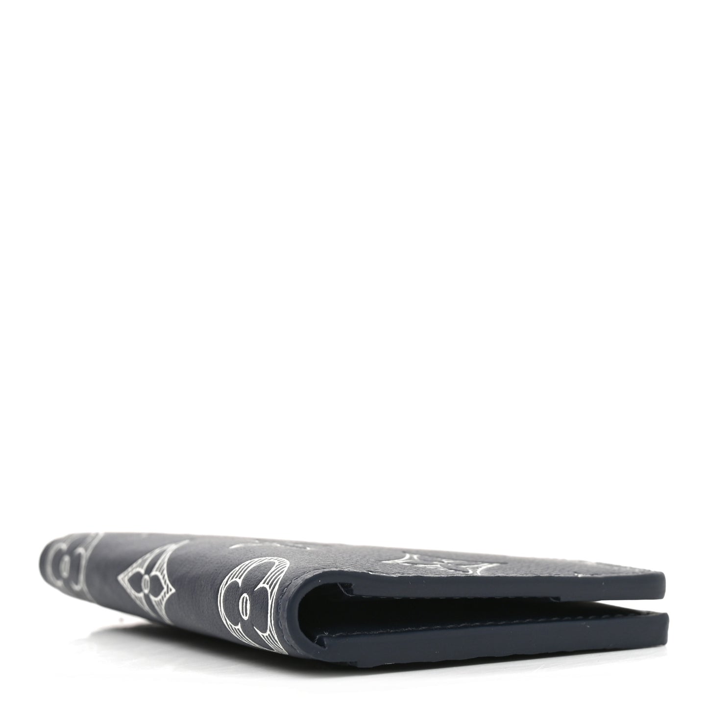 Calfskin Monogram Shadow Pocket Organizer Navy Blue White