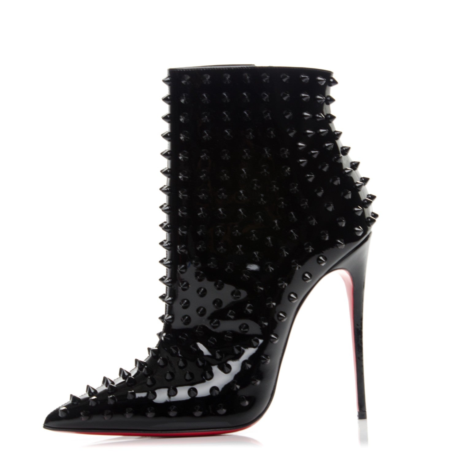 Christian Louboutin Patent Snakilta 120 Booties 39 Black 1 of 7