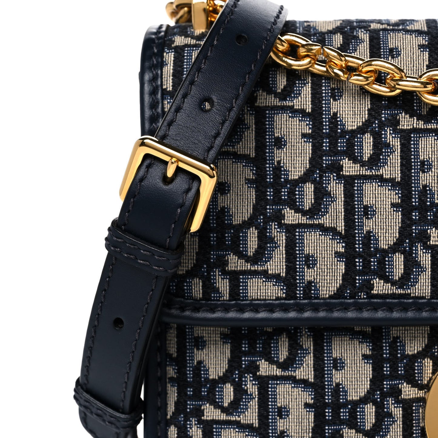 Oblique 30 Montaigne Chain Flap Bag Blue