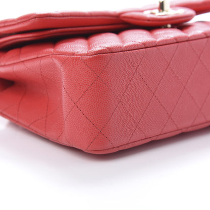 Chanel Caviar Quilted Small Double Flap Red 9 of 10
