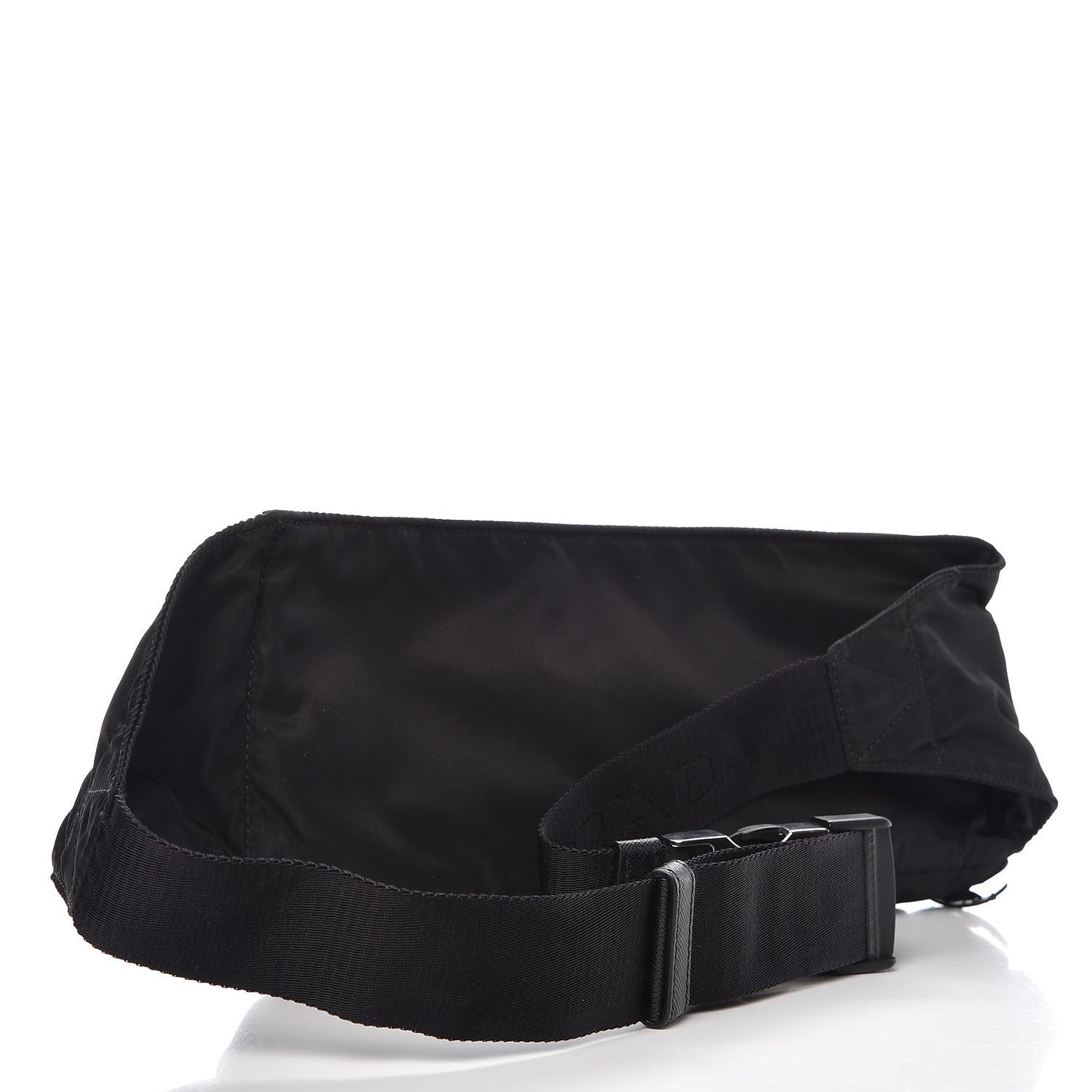 Tessuto Nylon Saffiano Belt Bag Black