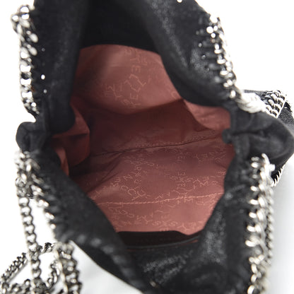 Stella McCartney Shaggy Deer Mini Falabella Fold Over Tote Black 5 of 10