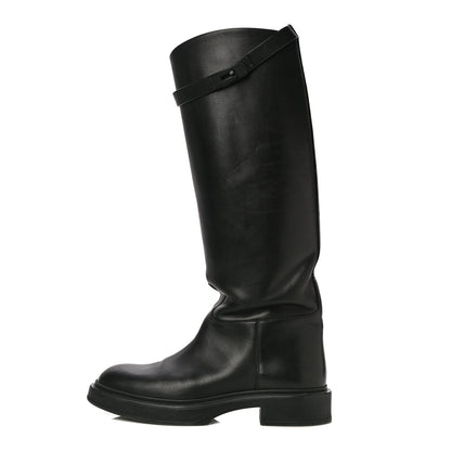 Hermes Box Kelly Jumping Boots 39 So Black 1 of 25