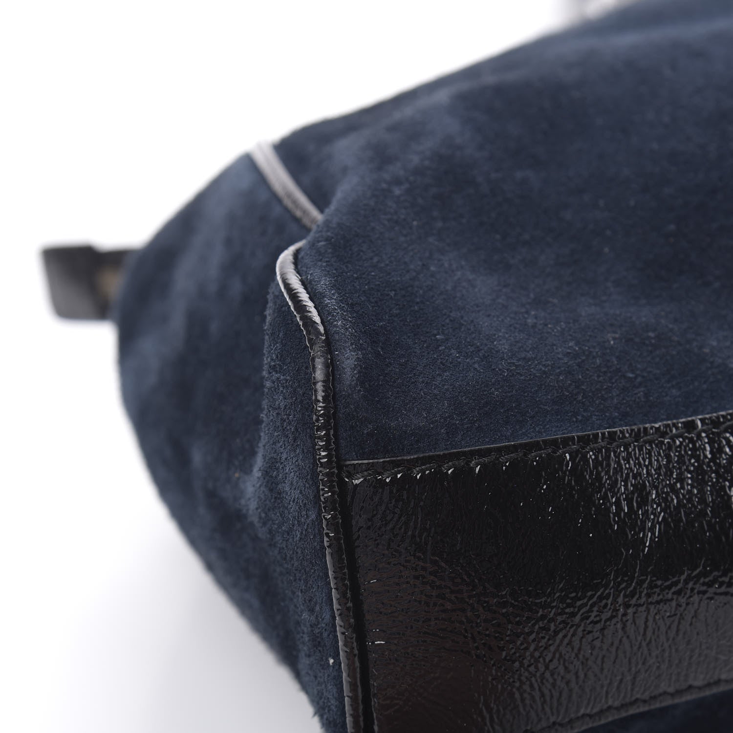 Gucci Suede Patent Ophidia Large Re(Belle) Top Handle Bag Blue Black 12 of 16