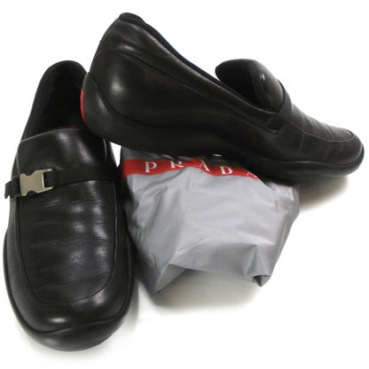 Prada Leather Sport Loafers 37 Black 5 of 9