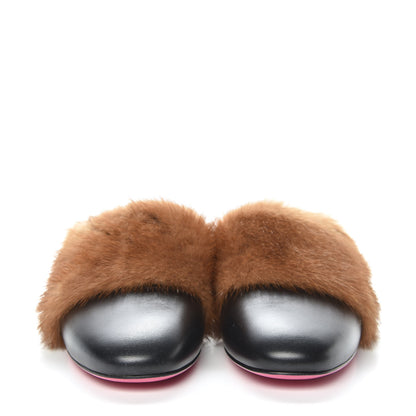 Gucci Mink Malaga Kid Crystal Candy Mules 39 Light Brown Black 2 of 7