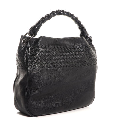 Bottega Veneta Cervo Intrecciato Shoulder Bag Nero Black 3 of 8