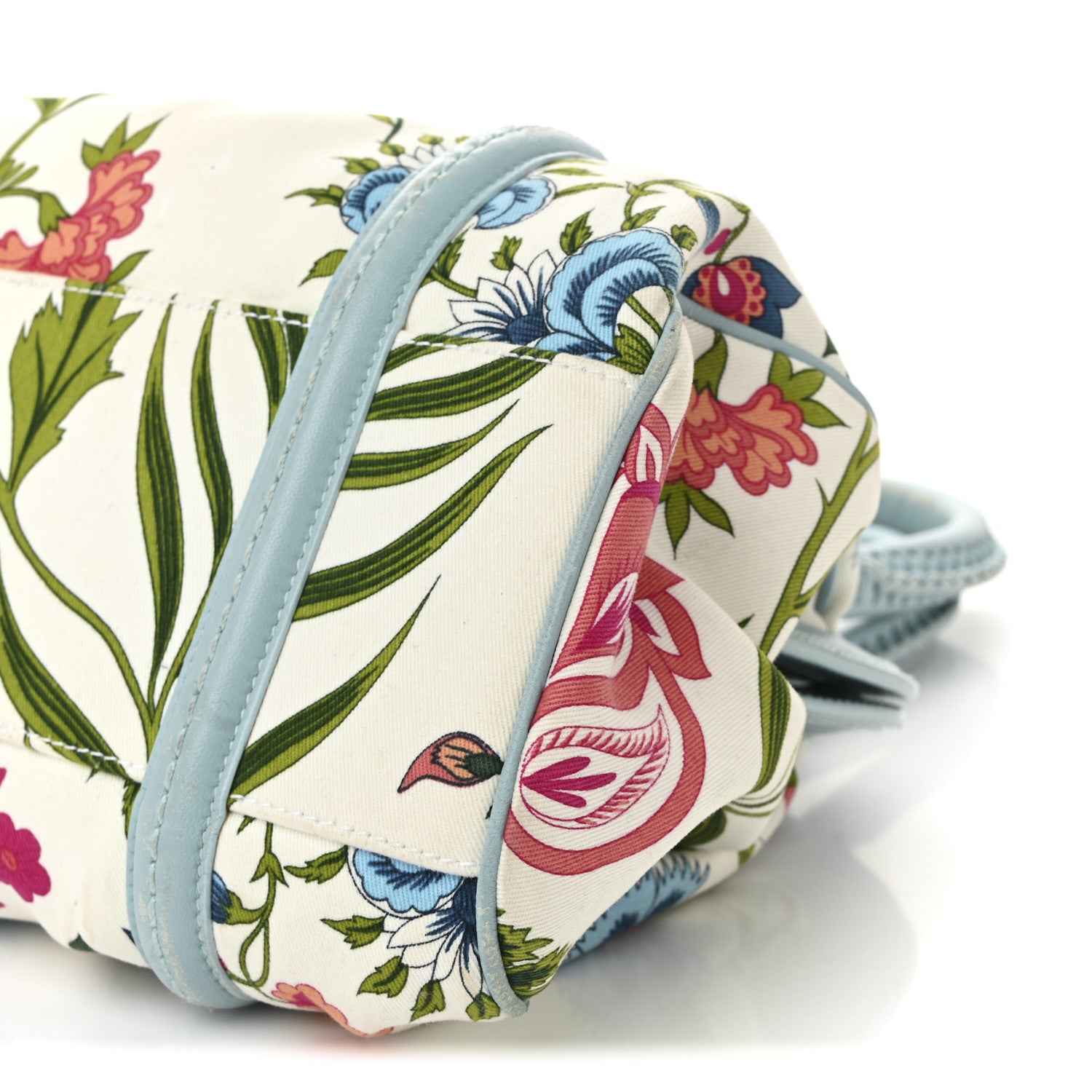 Christian Dior Canvas Floral Frame Satchel 10 of 16