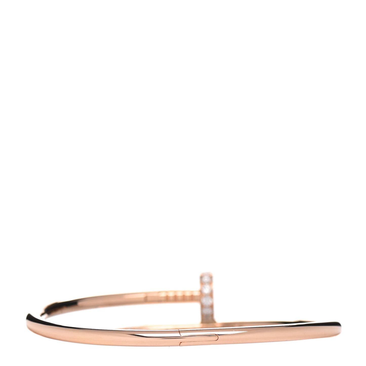 18K Pink Gold Diamond Juste Un Clou Bracelet 17