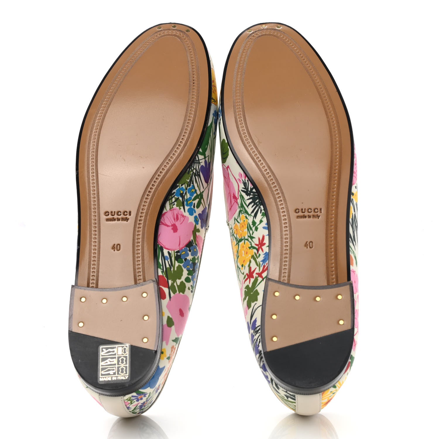 Gucci X KEN SCOTT Canvas Infinity Giardino d Apri Womens Jordaan Loafers 40 Ivory Pink Mystic White 10 of 16