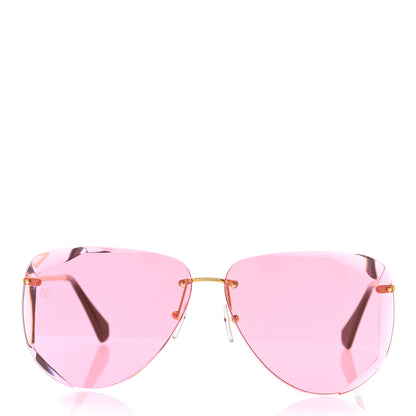 Louis Vuitton Metal Plein Soleil Pilot Sunglasses Z1318E Pink 2 of 9