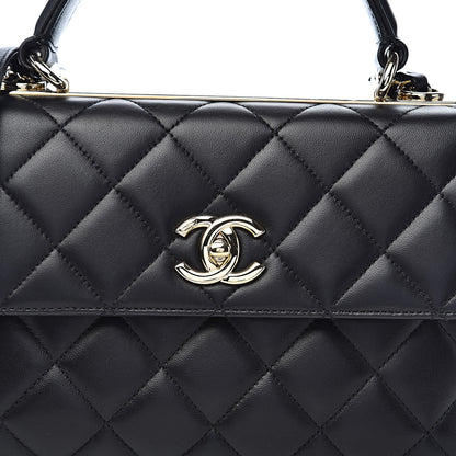 Chanel Lambskin Quilted Small Trendy CC Dual Handle Flap Bag Black 12 of 12