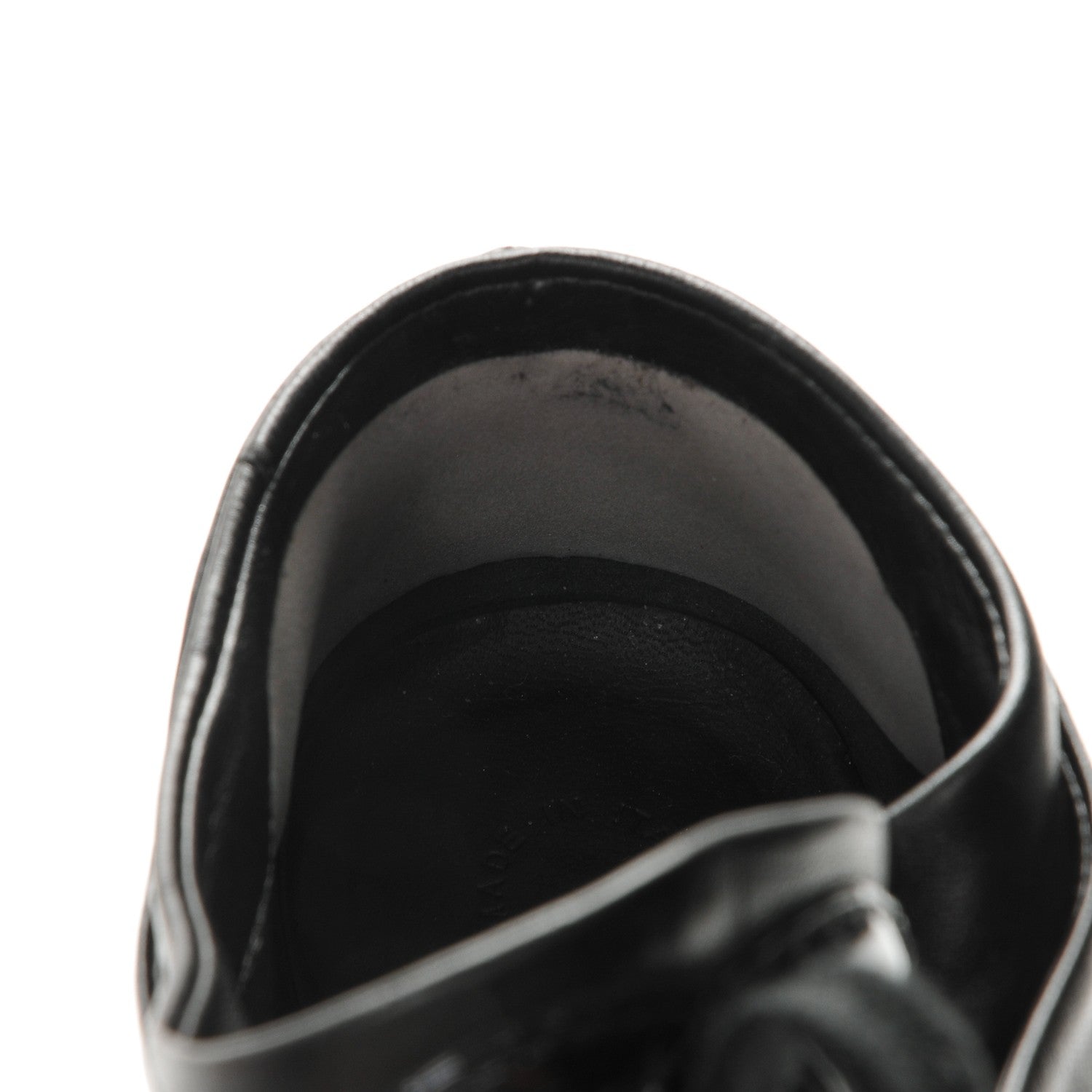 Chanel Lambskin Patent Calfskin Cap Toe CC Sneakers 37 Black 11 of 11