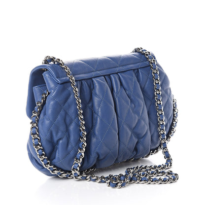 Chanel Washed Lambskin Chain Around Medium Messenger Blue 2 of 9