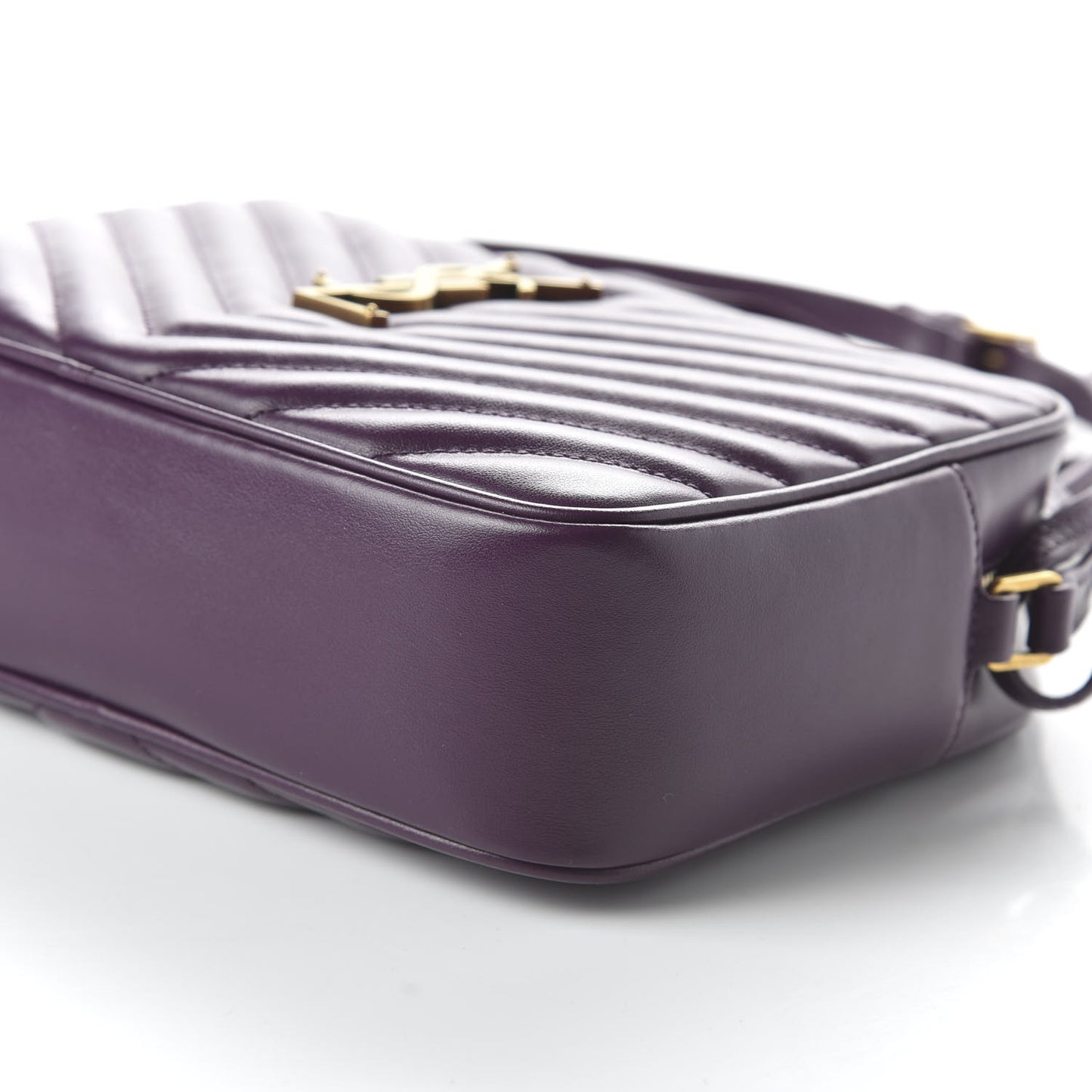 Calfskin Matelasse Monogram Lou Camera Bag Purple