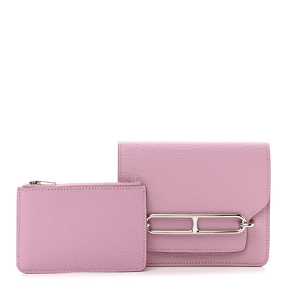 Hermes Chevre Mysore Roulis Slim Wallet Mauve Sylvestre 3 of 10