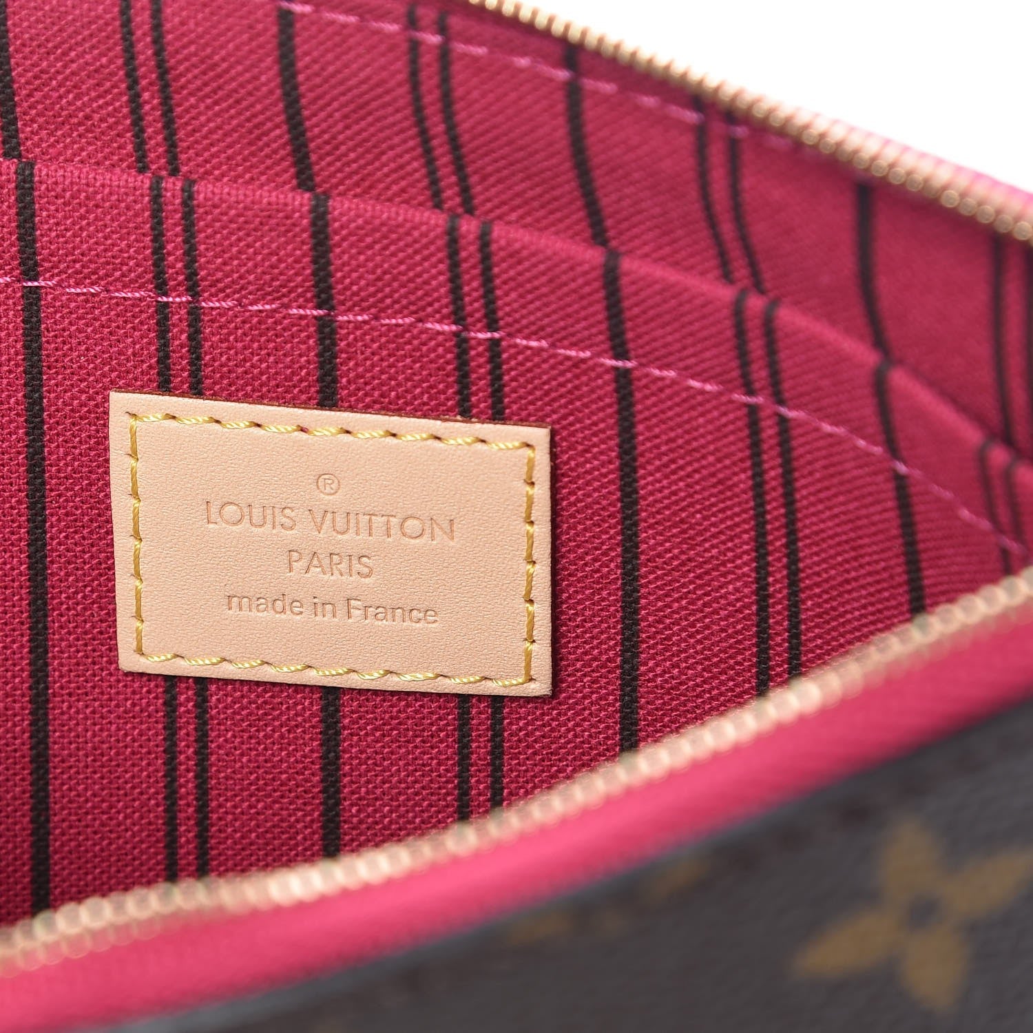 Louis Vuitton Monogram Neverfull MM GM Pochette Pivoine 6 of 14