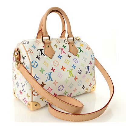 Louis Vuitton LV X TM Monogram Multicolor Speedy Bandouliere 25 White 3 of 9