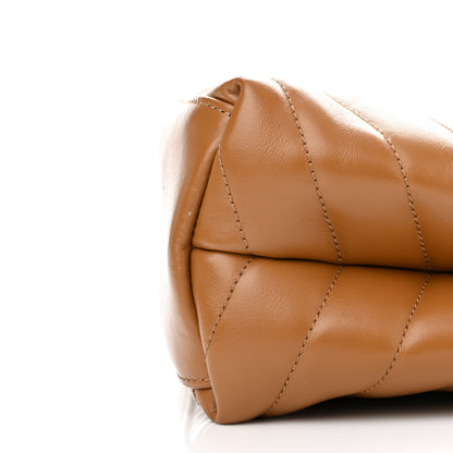 Saint Laurent Calfskin Y Quilted Monogram Medium Loulou Chain Satchel Dark Natural 11 of 13