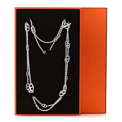 Hermes Sterling Silver Farandole Necklace 160 6 of 6