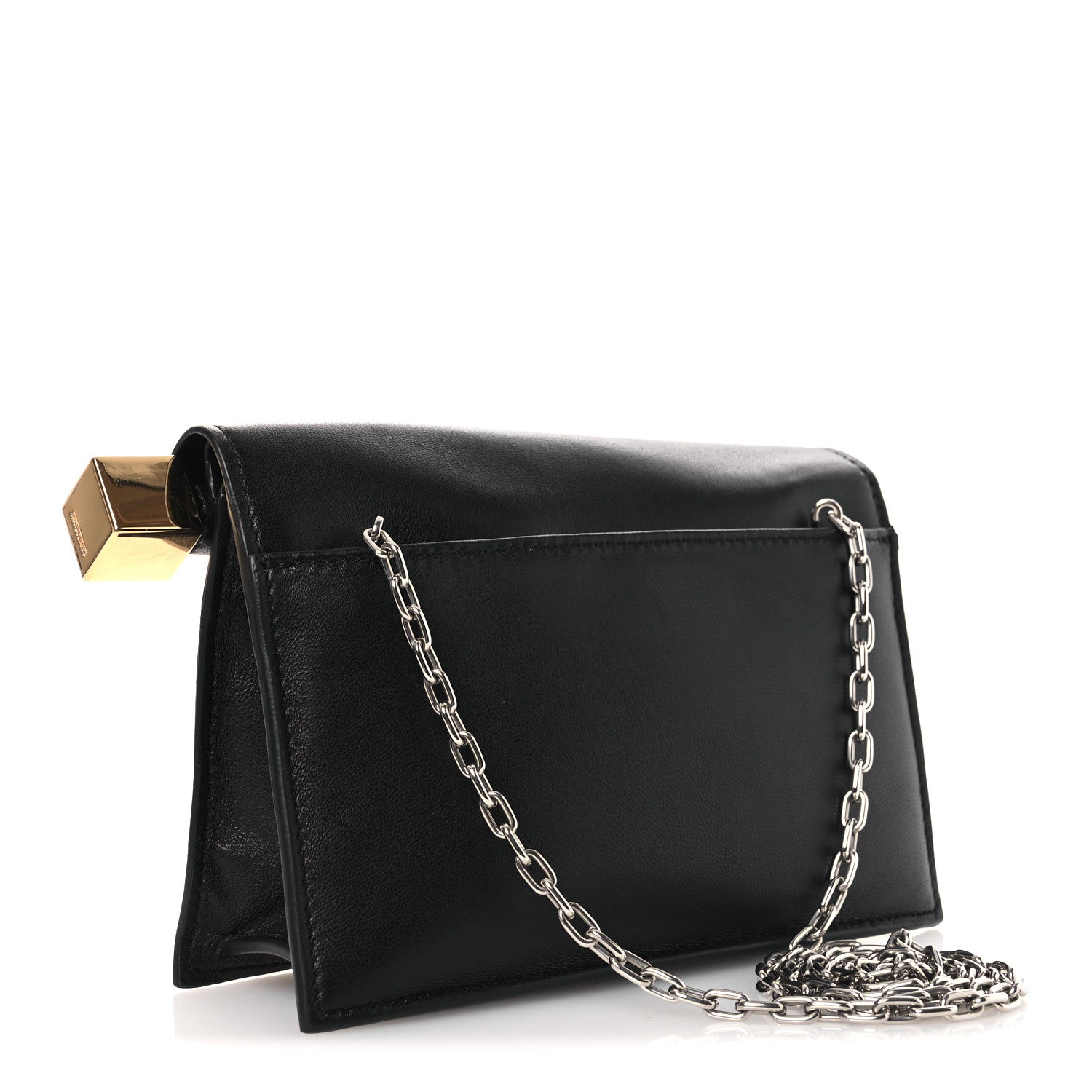 Jacquemus Smooth Calfskin La Pochette Rond Carre Black 3 of 18