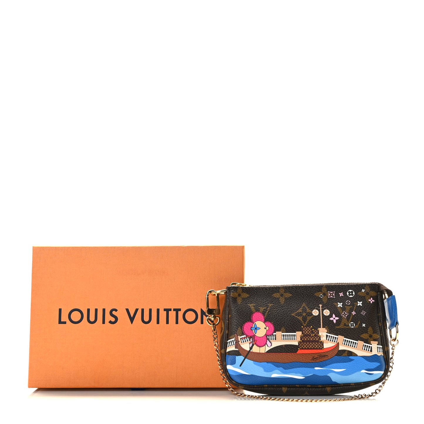 Monogram 2019 Christmas Animation Mini Venice Pochette Accessories Blue