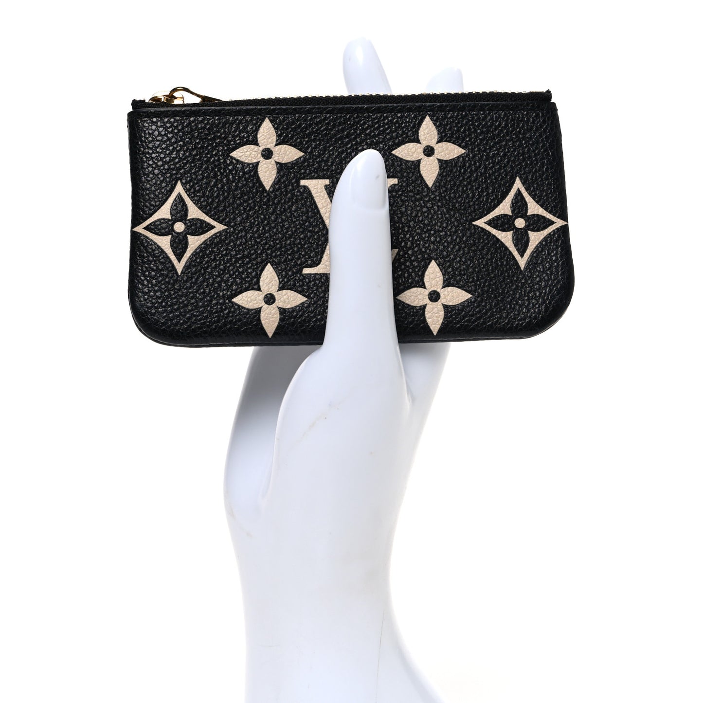 Empreinte Monogram Giant Key Pouch Black Beige