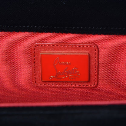 Christian Louboutin Velvet Strass Alice Clutch Black 7 of 7