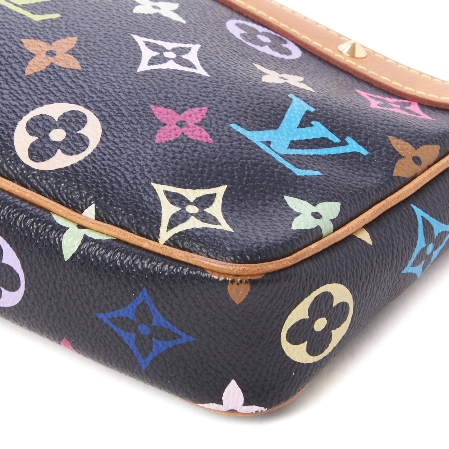 Monogram Multicolor Pochette Accessories Black
