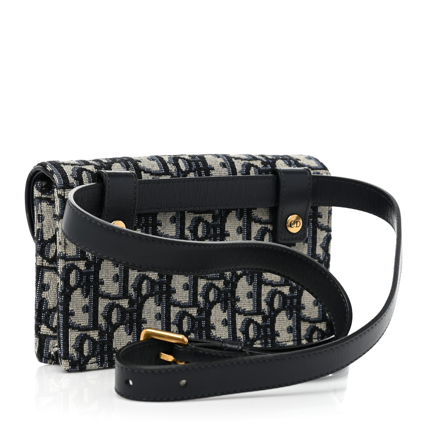 Oblique Saddle Belt Bag Blue